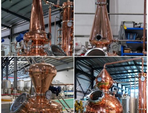 Application of different types of swan necks in distillation equipment