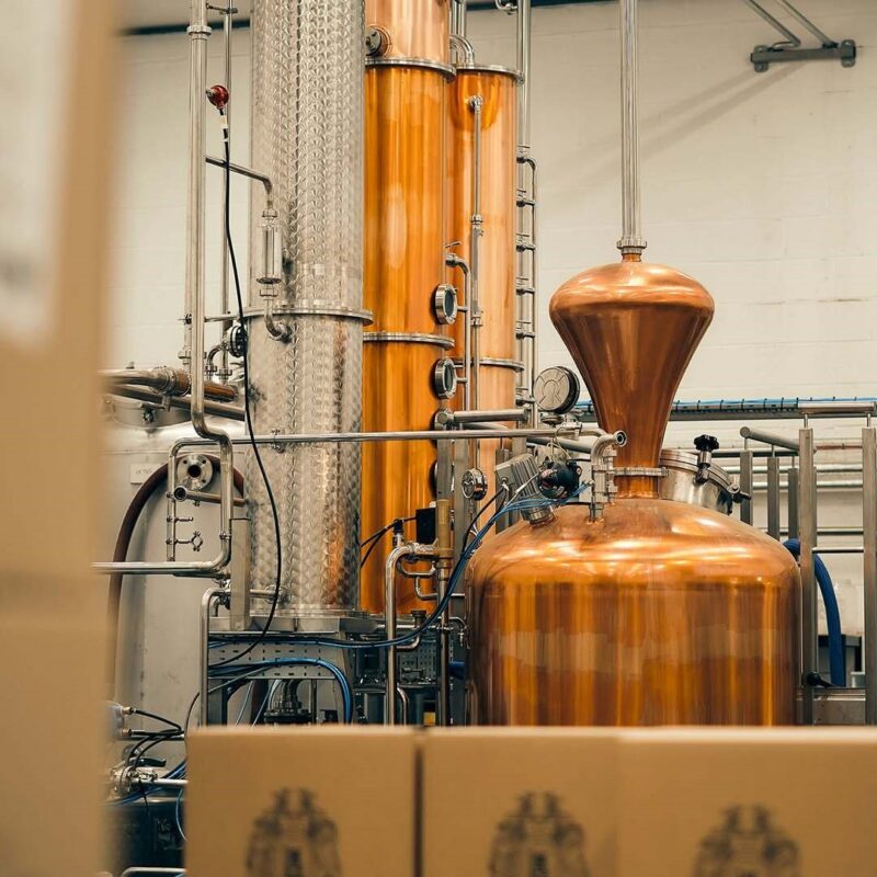 Miniature D'alambic En Cuivre - Distillerie Berlin Spandau - Pièce Unique Des Années 1930-50 - Allemagne